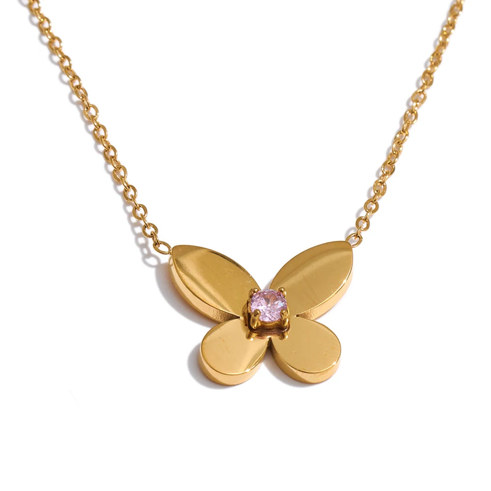 Nymphaea Butterfly Necklace