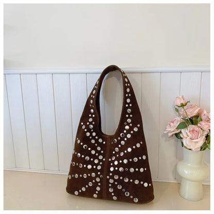 Cafe Studded Shoulder Bag