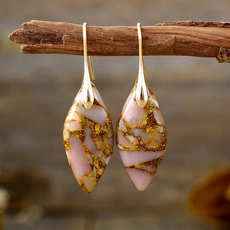 Jasper Luxe Marble Earrings