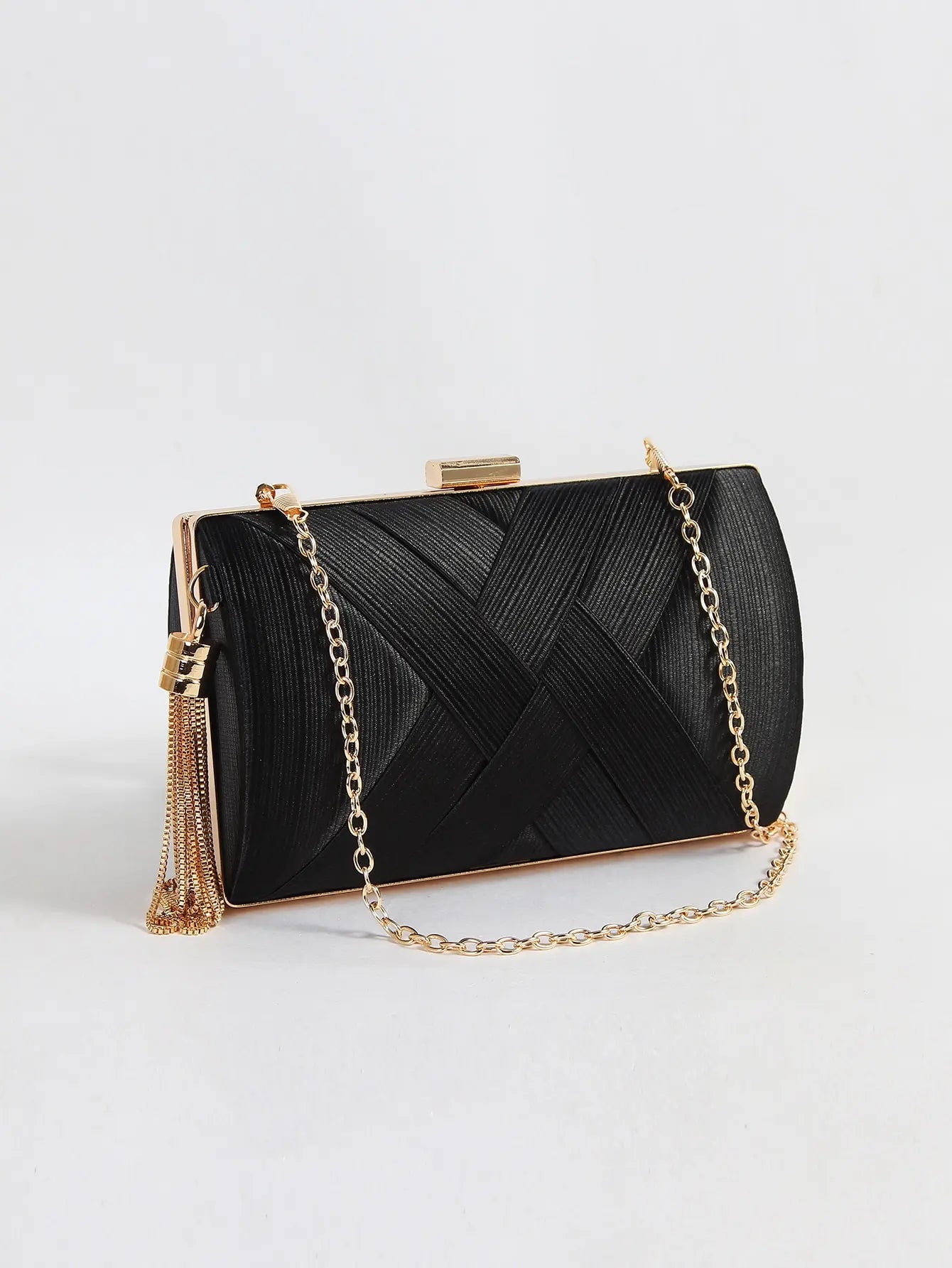 Luxury Vintage Chic Tassel Clutch Bag