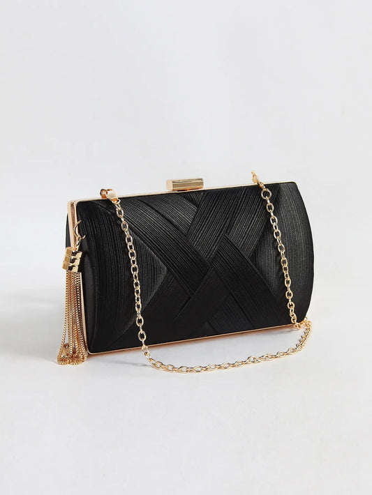 Luxury Vintage Chic Tassel Clutch Bag