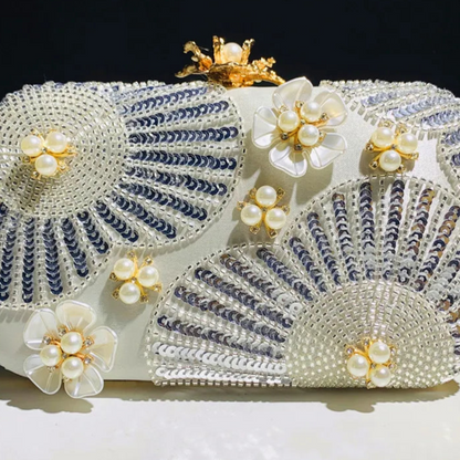 Floral Dream Pearl Clutch