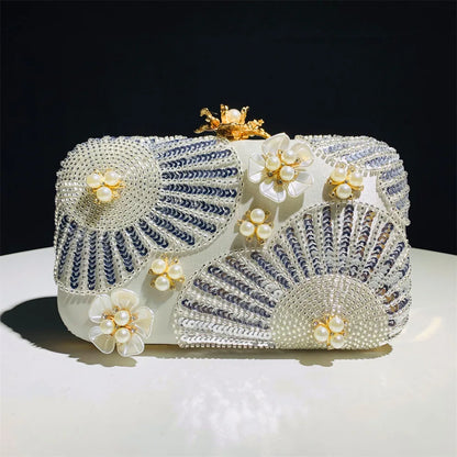 Floral Dream Pearl Clutch