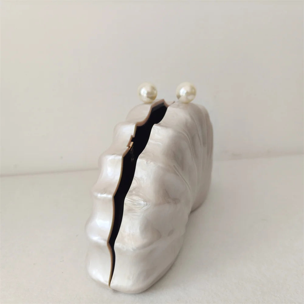 Nautilus Pearl Shell Clutch Bag
