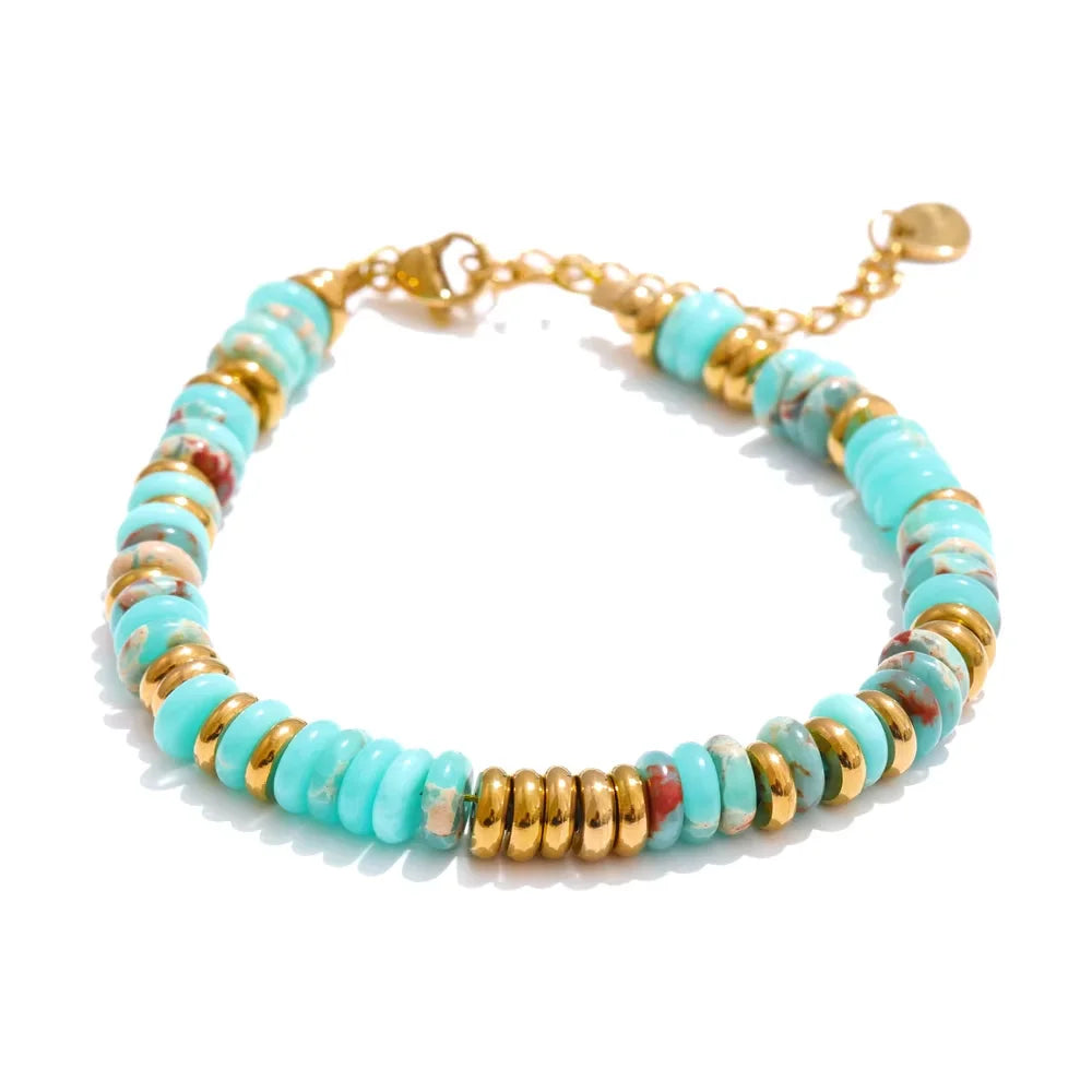 Riviera Gemstone Beaded Bracelet
