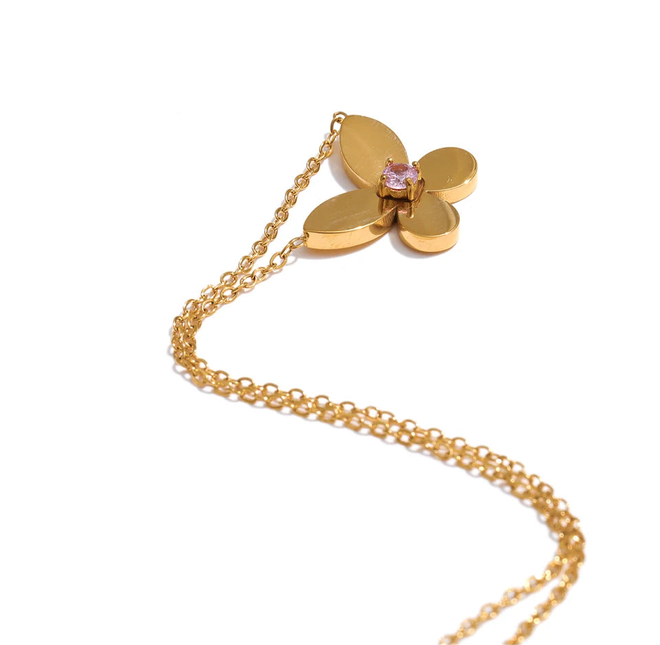 Nymphaea Butterfly Necklace