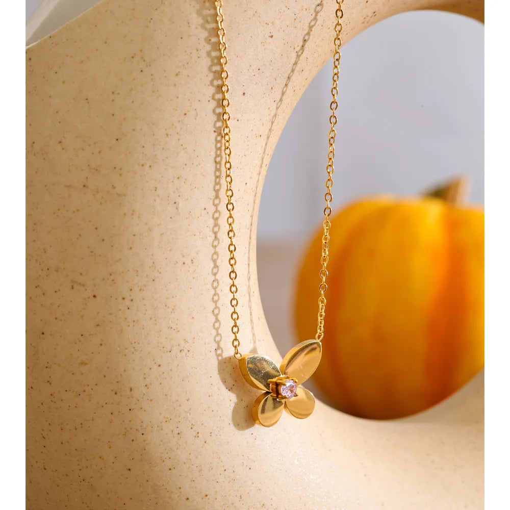 Nymphaea Butterfly Necklace