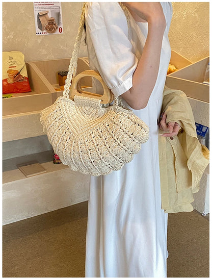 Crochet Shell Boho Bag