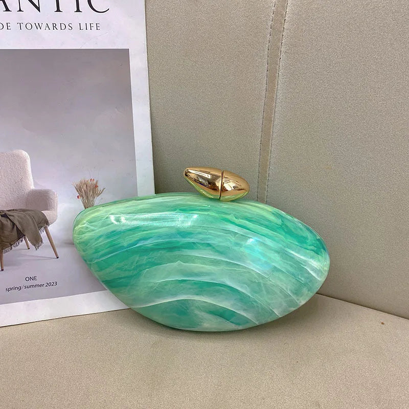 Venus Shell Acrylic Clutch