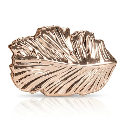 Golden Plume Clutch Bag