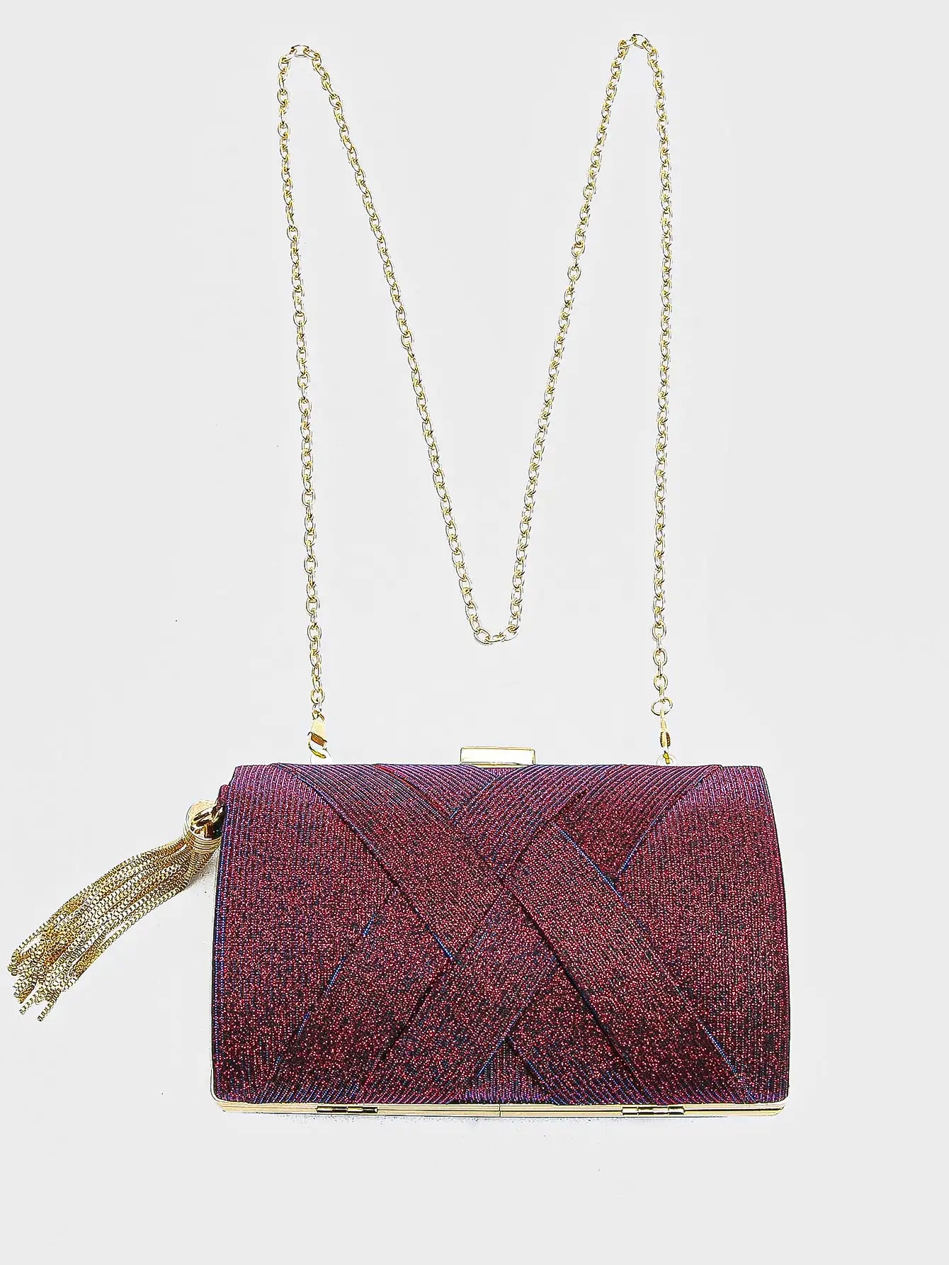 Luxury Vintage Chic Tassel Clutch Bag