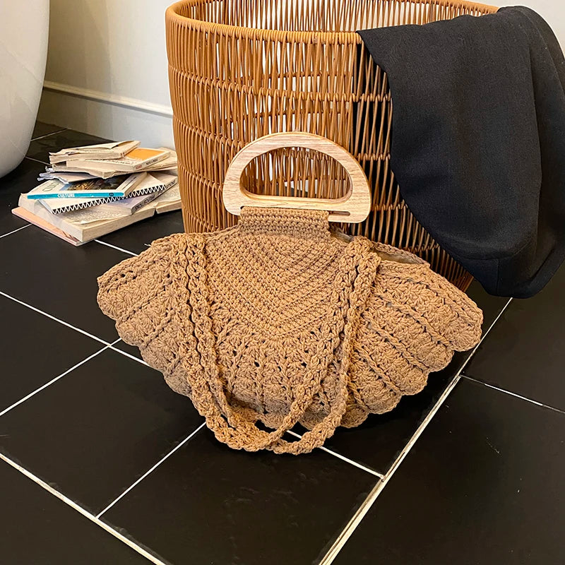 Crochet Shell Boho Bag