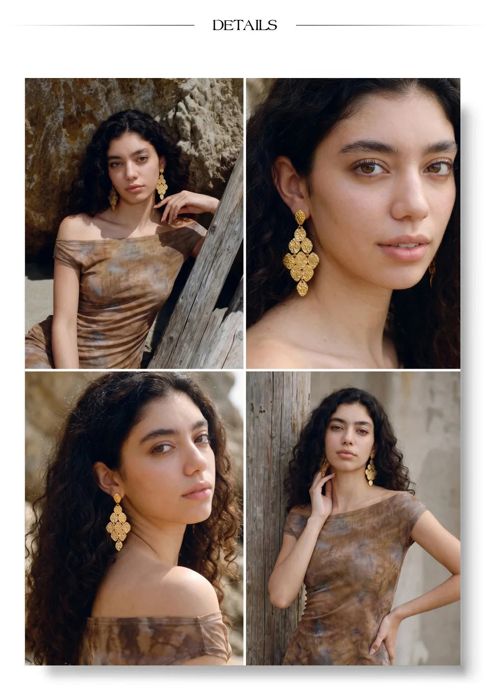 Golden Muse Cascade Earrings