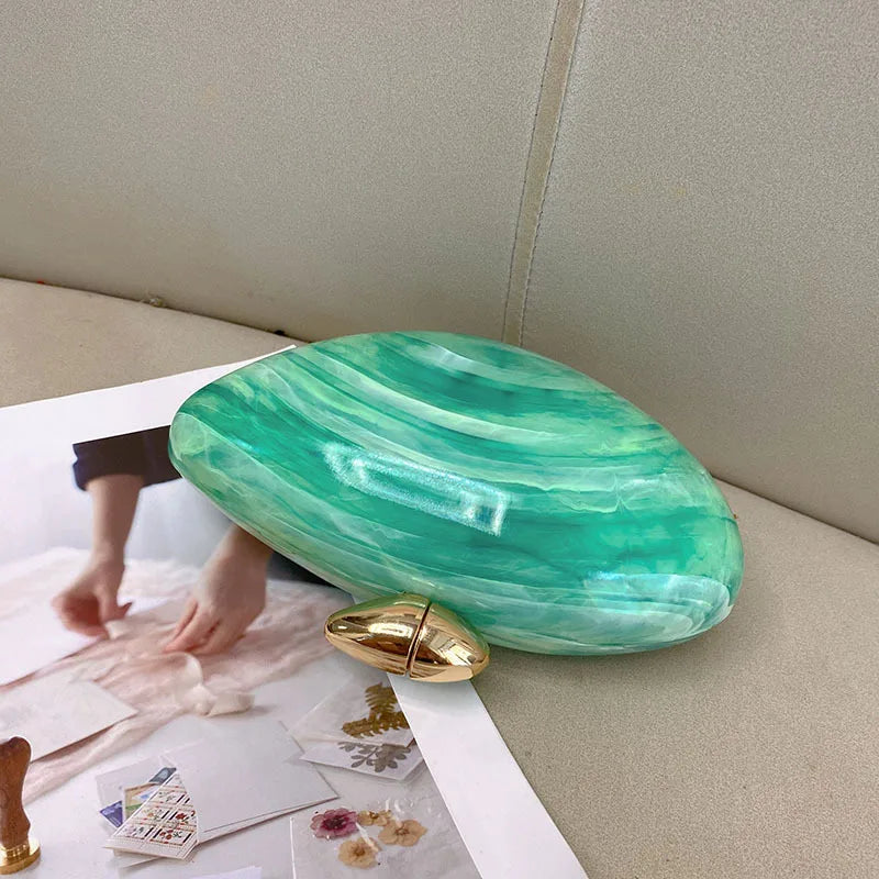 Venus Shell Acrylic Clutch