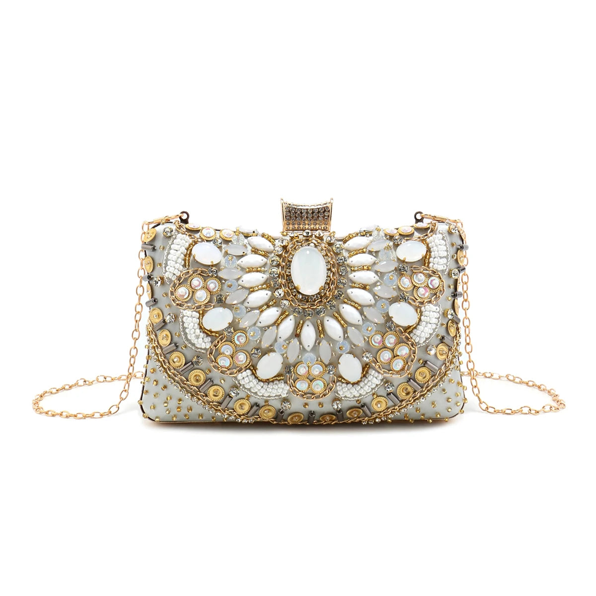 Boho Luxe Beaded Evening Clutch