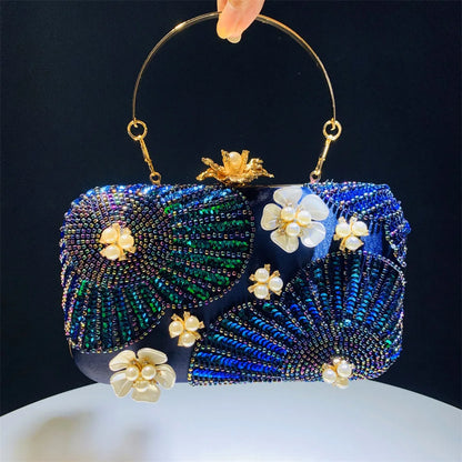 Floral Dream Pearl Clutch