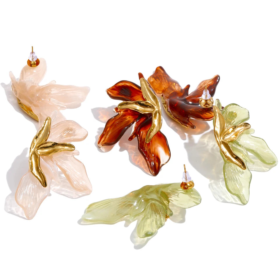 Nymphaea Petal Earrings