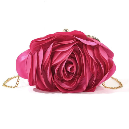 Rose Chic Petal Clutch Bag