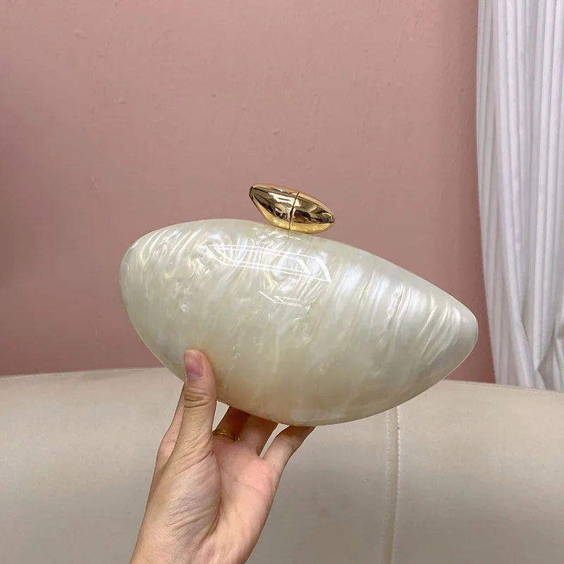 Venus Shell Acrylic Clutch