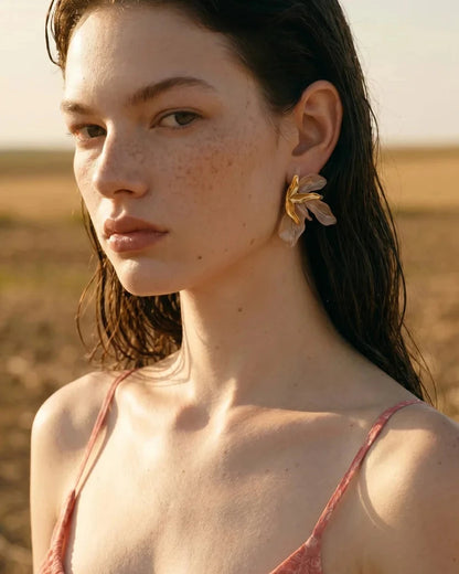 Nymphaea Petal Earrings