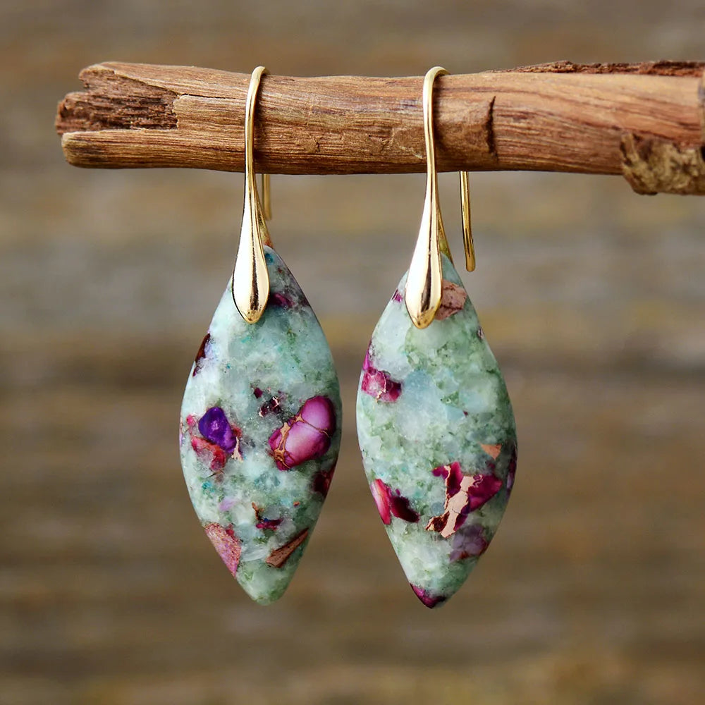 Jasper Luxe Marble Earrings