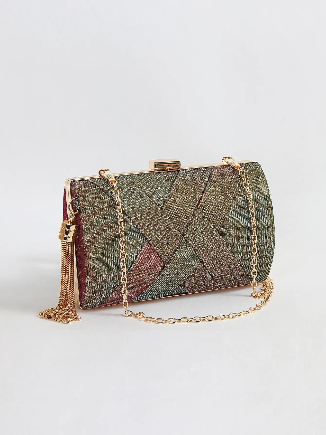 Luxury Vintage Chic Tassel Clutch Bag