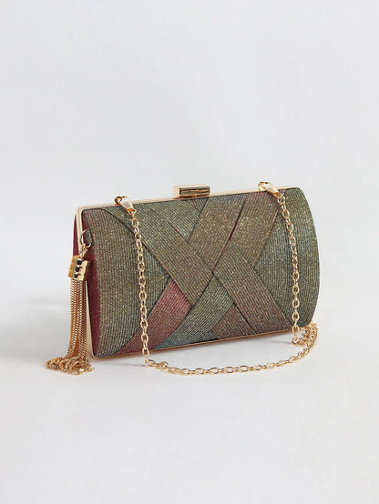 Luxury Vintage Chic Tassel Clutch Bag