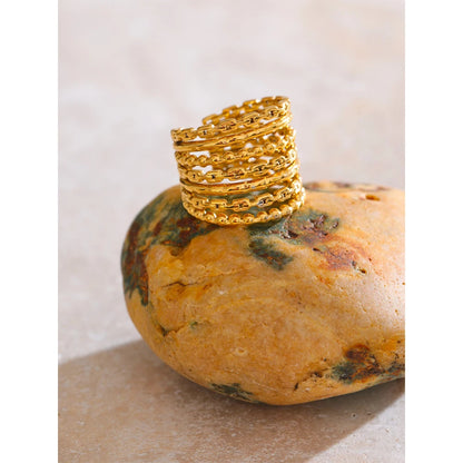 Bohemian Layered Gold Ring