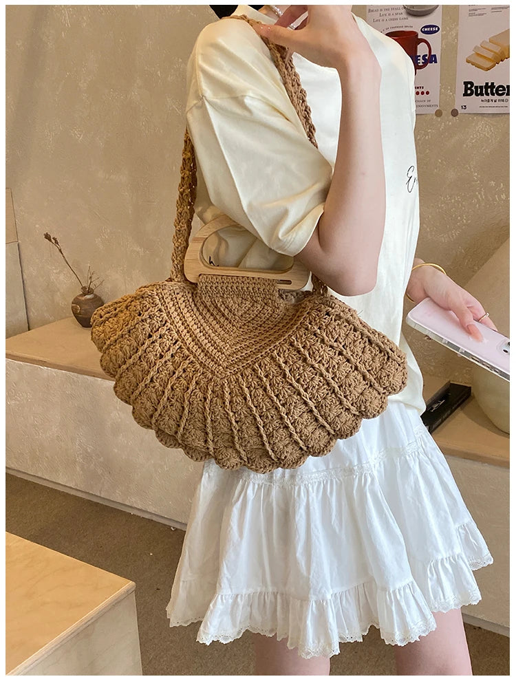 Crochet Shell Boho Bag