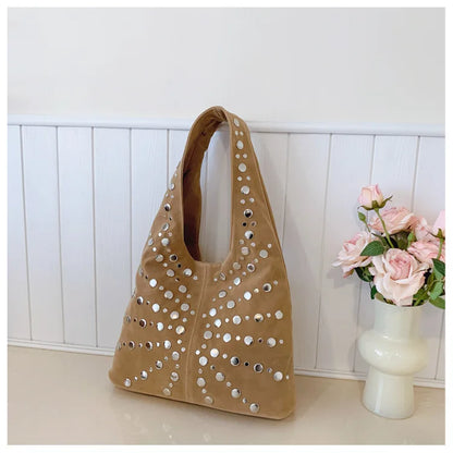 Cafe Studded Shoulder Bag