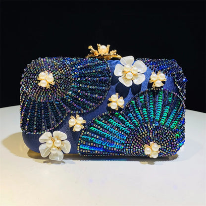 Floral Dream Pearl Clutch