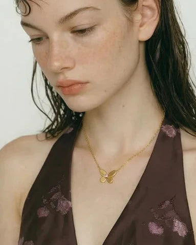 Nymphaea Butterfly Necklace