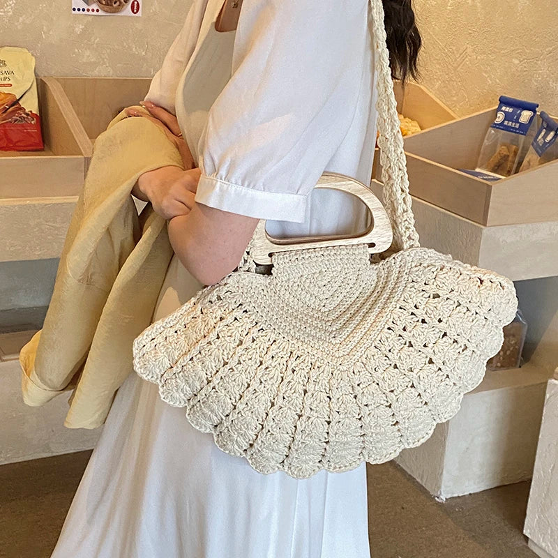 Crochet Shell Boho Bag