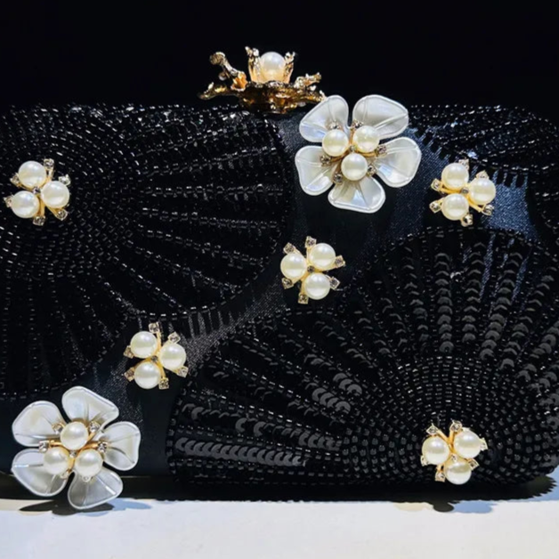 Floral Dream Pearl Clutch