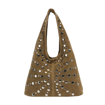 Cafe Studded Shoulder Bag