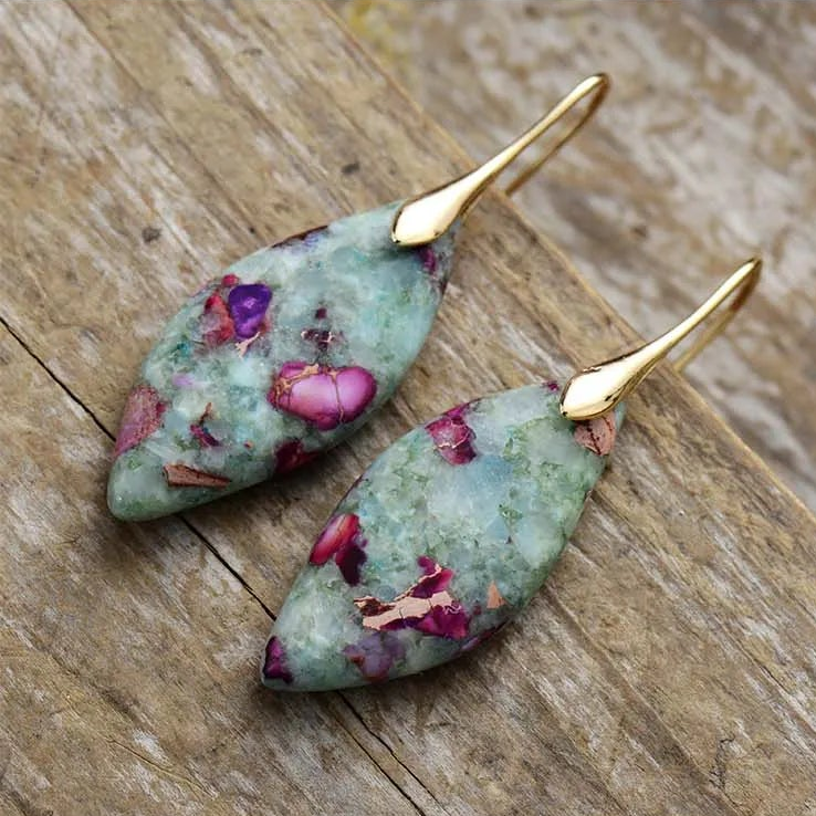 Jasper Luxe Marble Earrings
