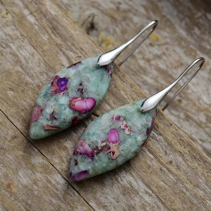Jasper Luxe Marble Earrings
