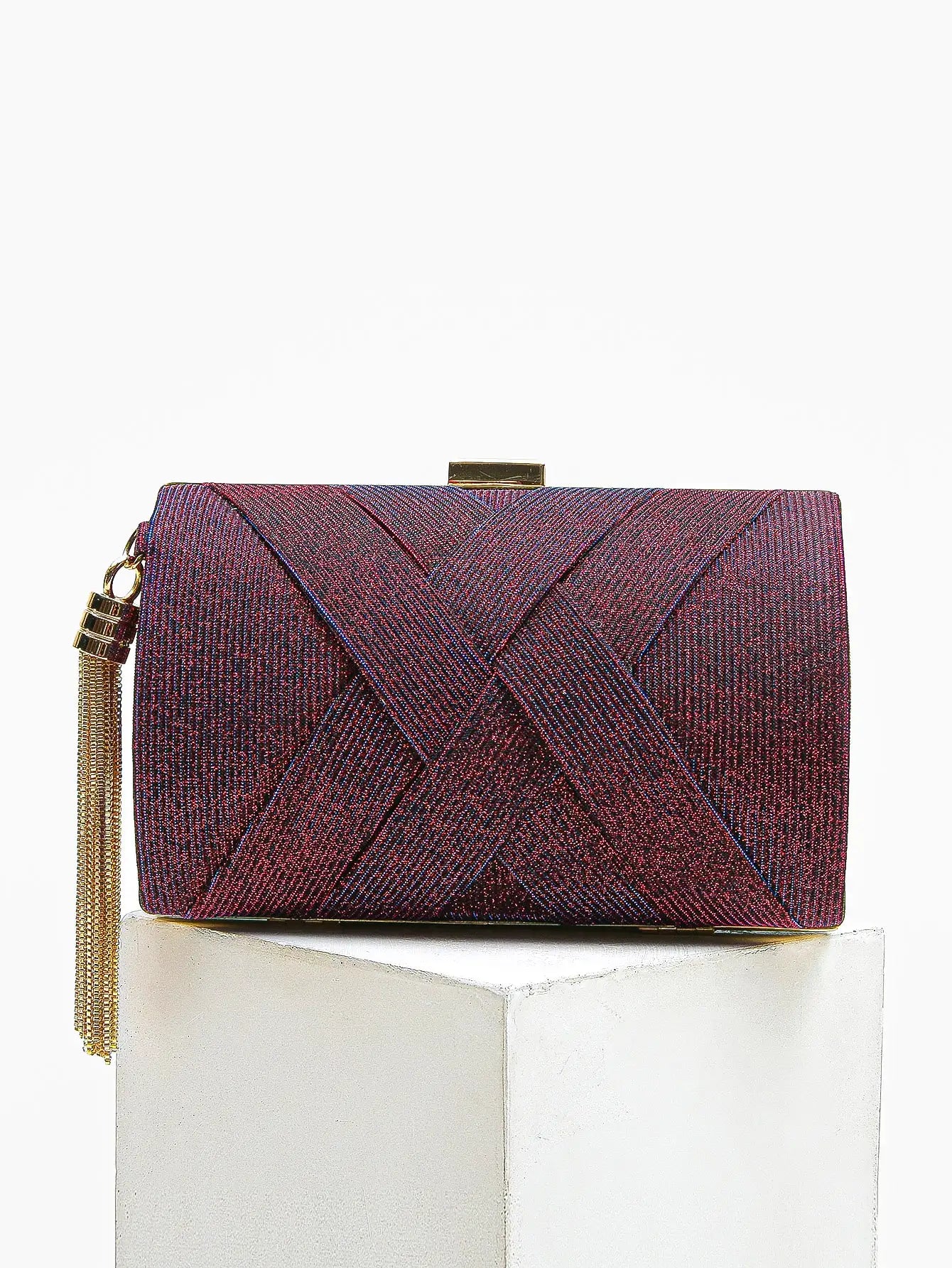 Luxury Vintage Chic Tassel Clutch Bag