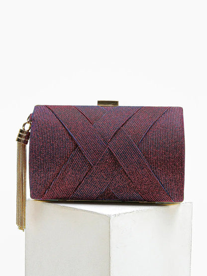 Luxury Vintage Chic Tassel Clutch Bag