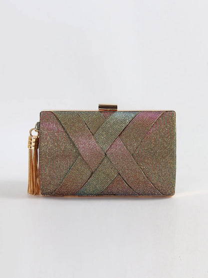 Luxury Vintage Chic Tassel Clutch Bag