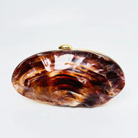 Retro Couture Shell Clutch