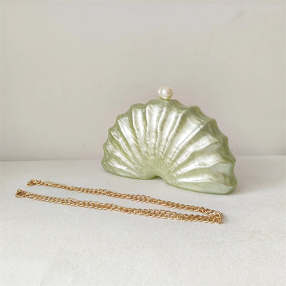 Nautilus Pearl Shell Clutch Bag