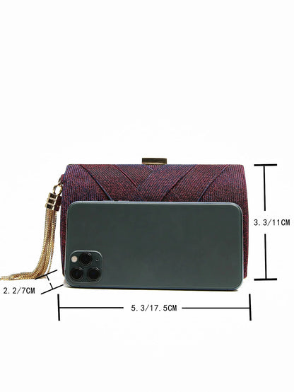 Luxury Vintage Chic Tassel Clutch Bag