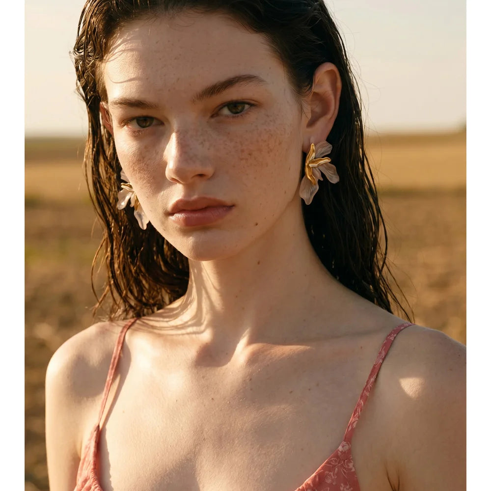 Nymphaea Petal Earrings