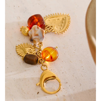Sacred Heart Charm Keychain
