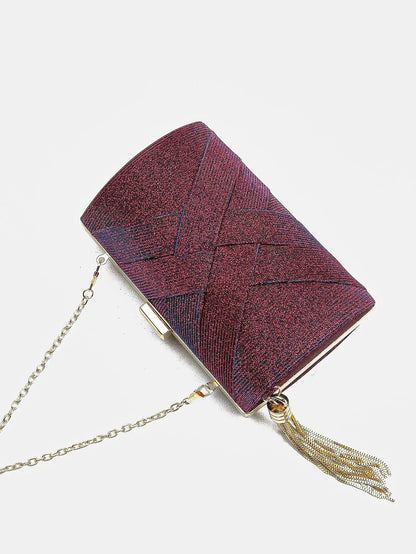Luxury Vintage Chic Tassel Clutch Bag