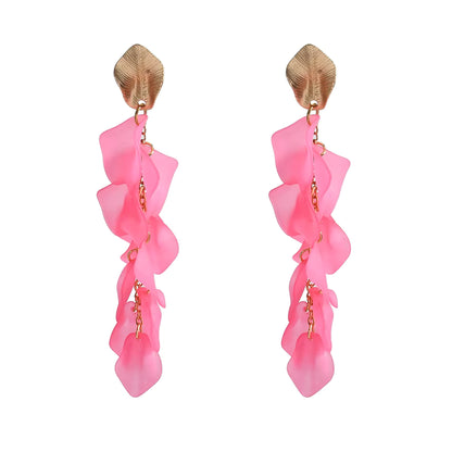 Seaside Bloom Acrylic Petal Earrings