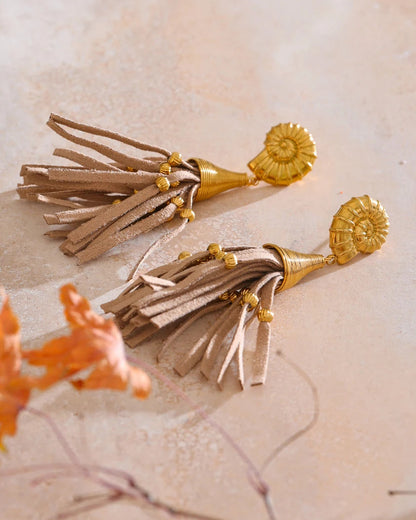 Nautilus Tassel Earrings