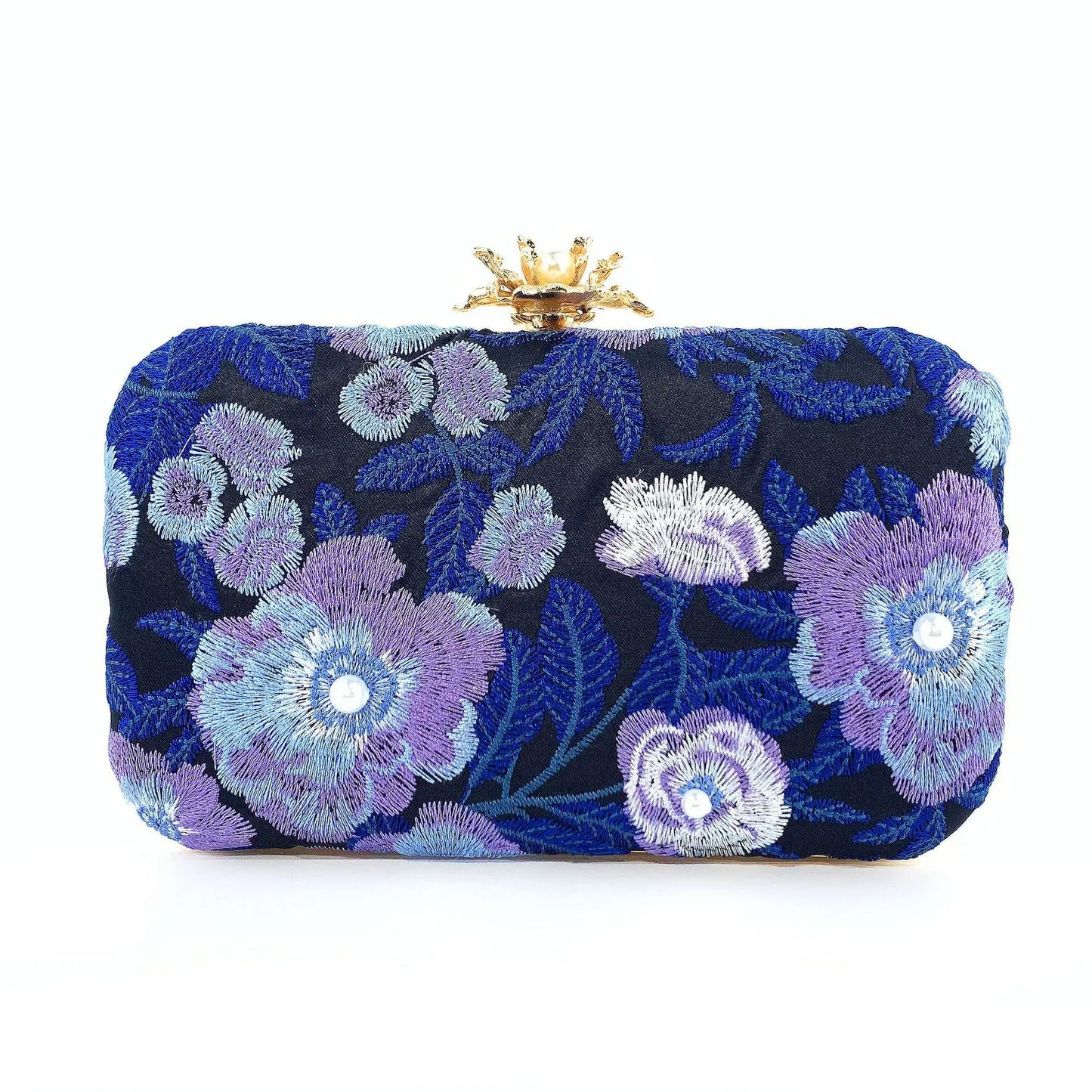 Vintage Pearl Embroidered Clutch