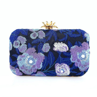 Vintage Pearl Embroidered Clutch